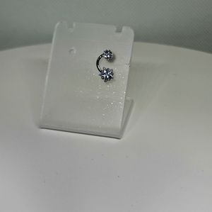 Tragus Stud Hanging Earring Sparkling Stars Stainless Steel Cartilage Piercing